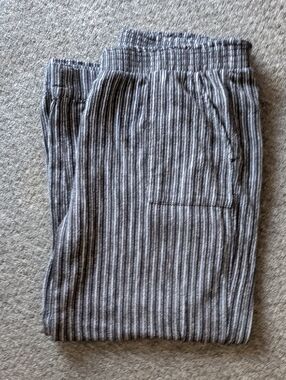 Time & True black white flowy pants